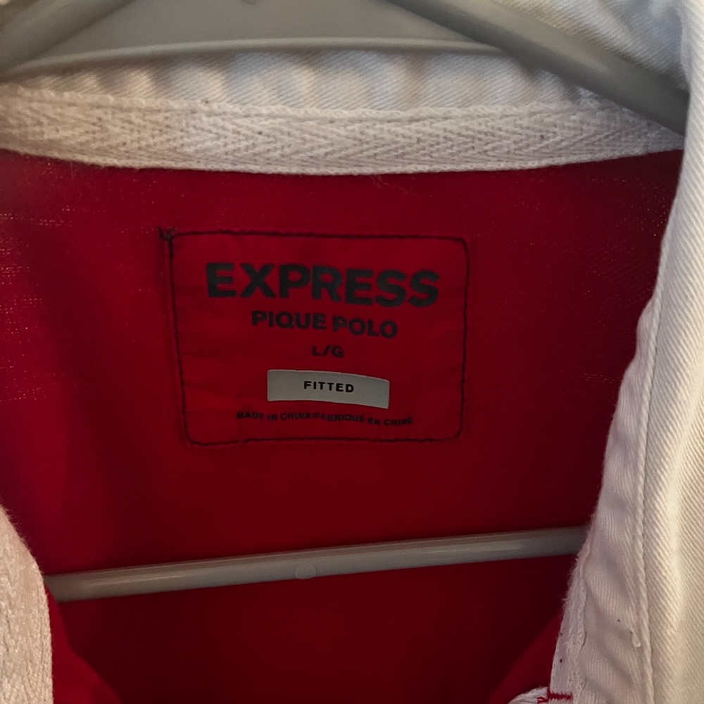 Express Red Polo Shirt - Picture 2 of 3